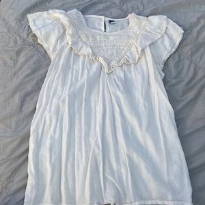 old navy cream colored shirt